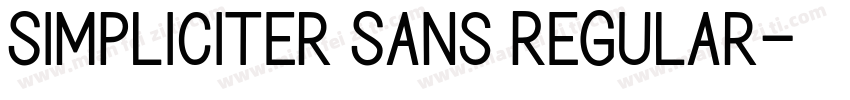 Simpliciter Sans Regular字体转换